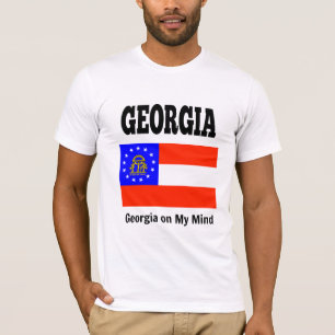 Camiseta Bandera del estado de Georgia y lema