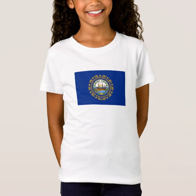 Camiseta Bandera del estado de Hampshire (Anverso)