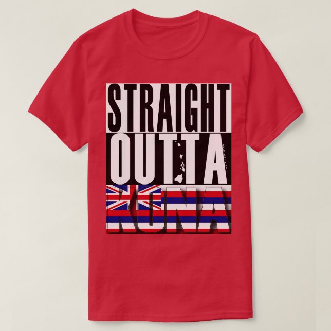 Camiseta Bandera del estado de Hawaii al aire libre por Haw (Diseño del anverso)