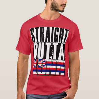 Camiseta Bandera del estado de Hawaii al aire libre por Haw