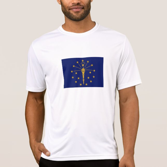 Camiseta Bandera del Estado de Indiana (Anverso)