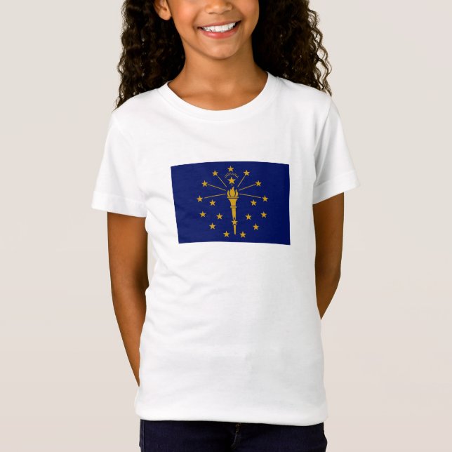 Camiseta Bandera del Estado de Indiana (Anverso)