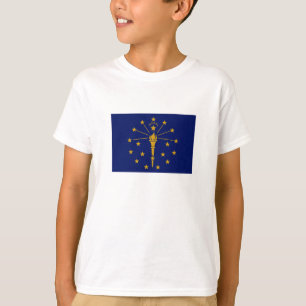 Camiseta Bandera del estado de Indiana