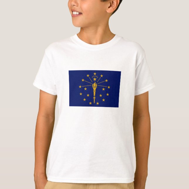Camiseta Bandera del Estado de Indiana (Anverso)