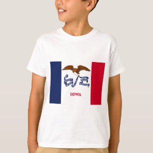 Camiseta Bandera del Estado de Iowa