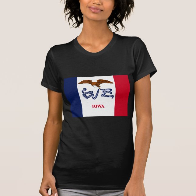 Camiseta Bandera del Estado de Iowa (Anverso)