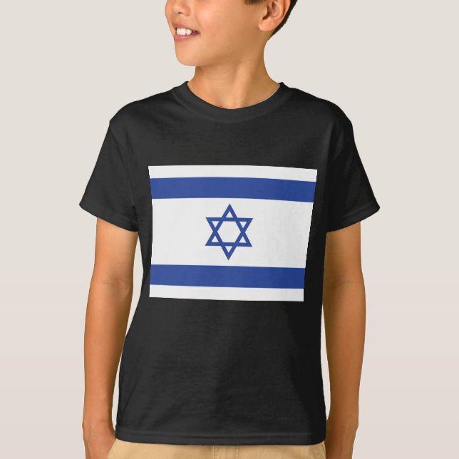 Camiseta Bandera del Estado de Israel, Estrella de David Ju (Anverso)