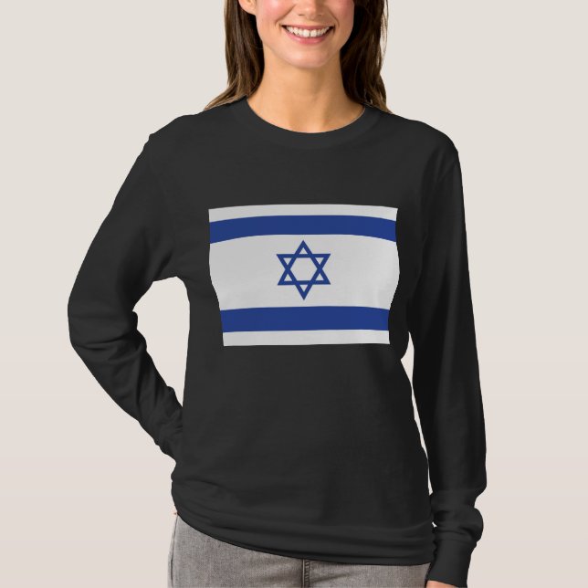 Camiseta Bandera del Estado de Israel, Estrella de David Ju (Anverso)