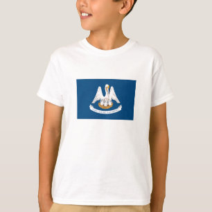 Camiseta Bandera del estado de Louisiana