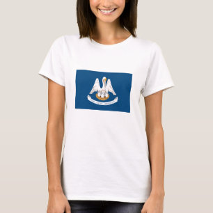 Camiseta Bandera del estado de Louisiana