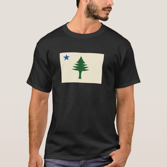 Camiseta Bandera del estado de Maine 1901 (Anverso)