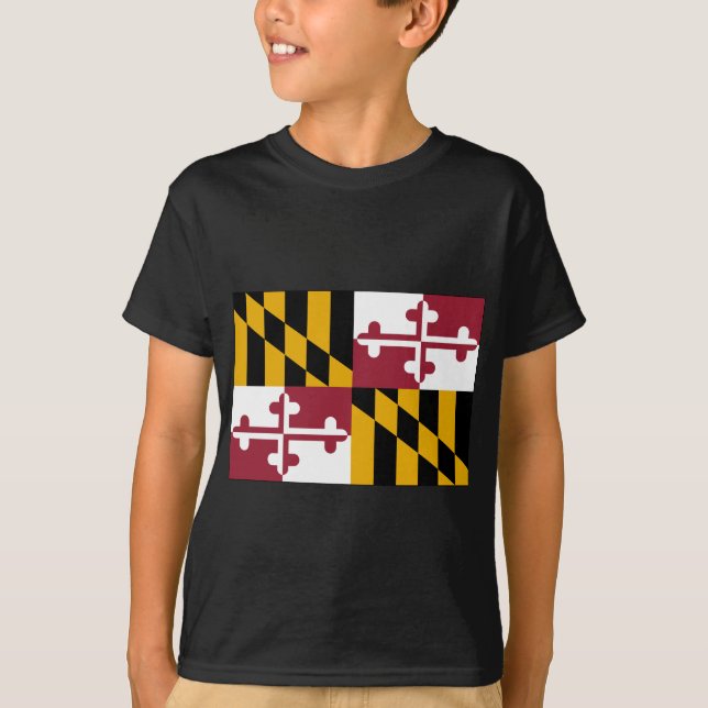 Camiseta Bandera del estado de Maryland (Anverso)