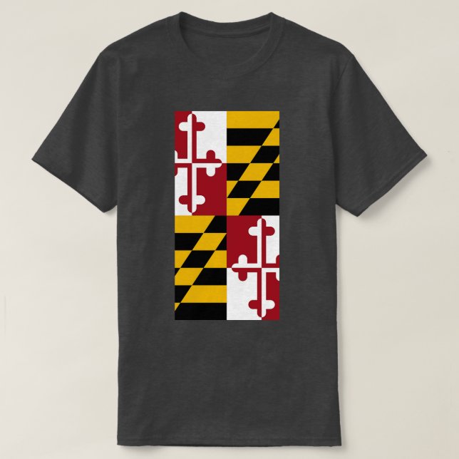 Camiseta Bandera del Estado de Maryland (Diseño del anverso)