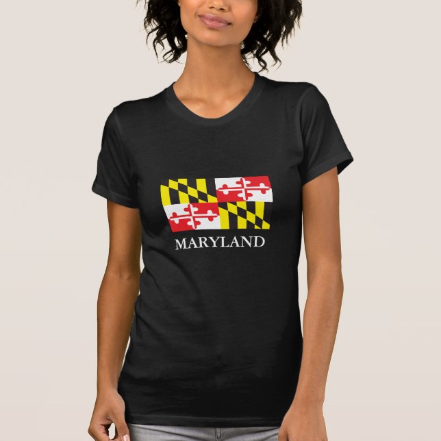 Camiseta Bandera del estado de Maryland (Anverso)
