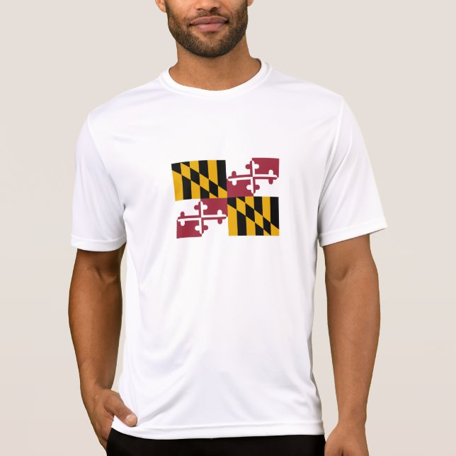 Camiseta Bandera del Estado de Maryland (Anverso)