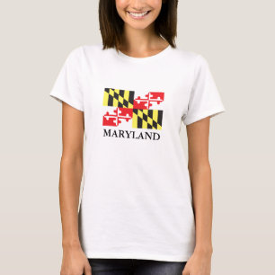 Camiseta Bandera del estado de Maryland