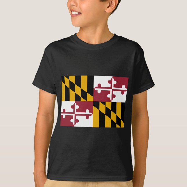Camiseta Bandera del estado de Maryland (Anverso)