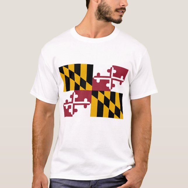 Camiseta Bandera del estado de Maryland (Anverso)