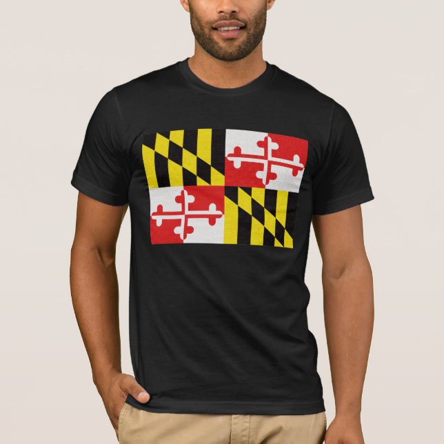 Camiseta Bandera del estado de Maryland (Anverso)