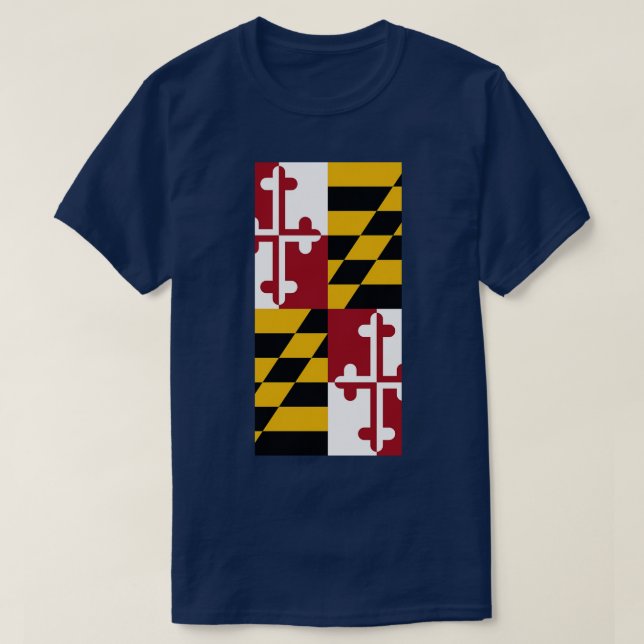 Camiseta Bandera del Estado de Maryland (Diseño del anverso)
