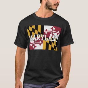 Camiseta Bandera del estado de Maryland