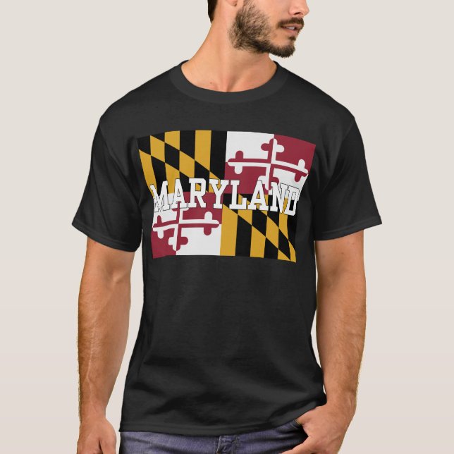 Camiseta Bandera del estado de Maryland (Anverso)