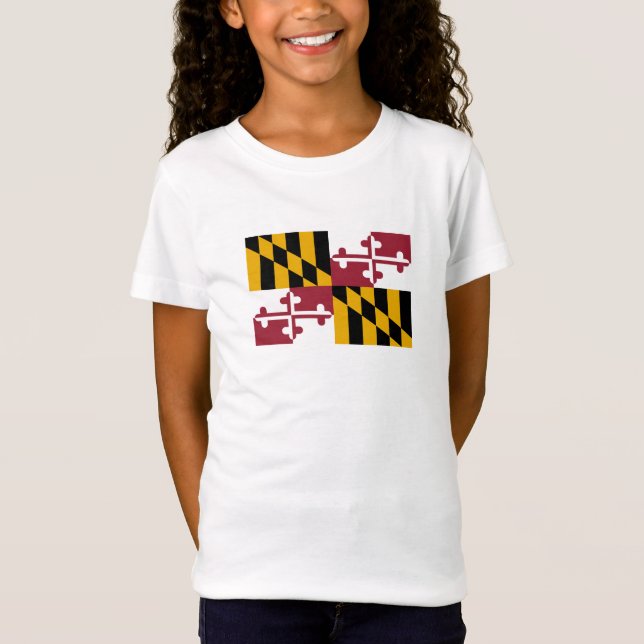 Camiseta Bandera del Estado de Maryland (Anverso)