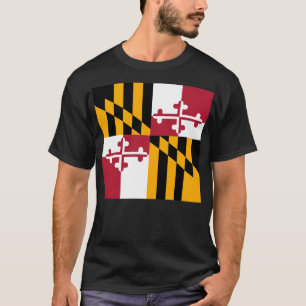 Camiseta Bandera del estado de Maryland elegante