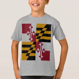 Camiseta Bandera del estado de Maryland elegante