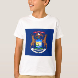 Camiseta Bandera del estado de Michigan