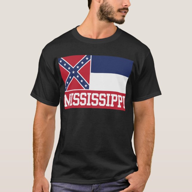 Camiseta Bandera del estado de Mississippi (Anverso)