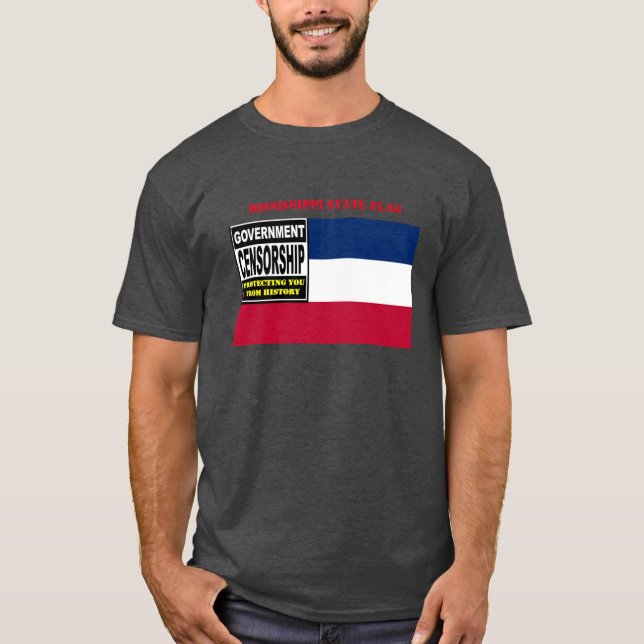 CAMISETA BANDERA DEL ESTADO DE MISSISSIPPI (Anverso)