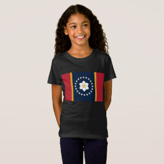 Camiseta Bandera del Estado de Mississippi: La Magnolia de