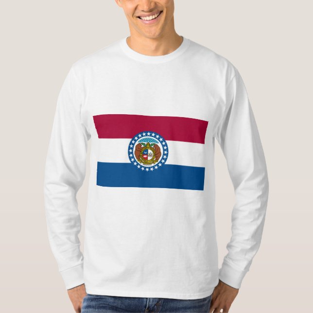 Camiseta Bandera del Estado de Misuri (Anverso)