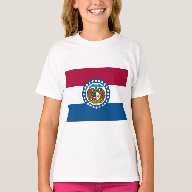 Camiseta Bandera del Estado de Misuri (Anverso)