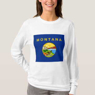 Camiseta Bandera del Estado de Montana