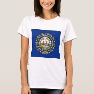 Camiseta Bandera del Estado de New Hampshire