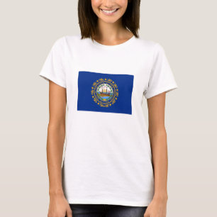 Camiseta Bandera del estado de New Hampshire