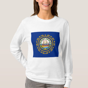 Camiseta Bandera del Estado de New Hampshire