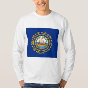 Camiseta Bandera del Estado de New Hampshire