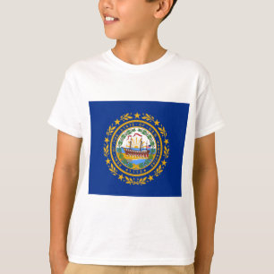 Camiseta Bandera del Estado de New Hampshire
