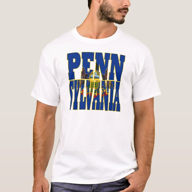Camiseta Bandera del estado de Pensilvania (Anverso)