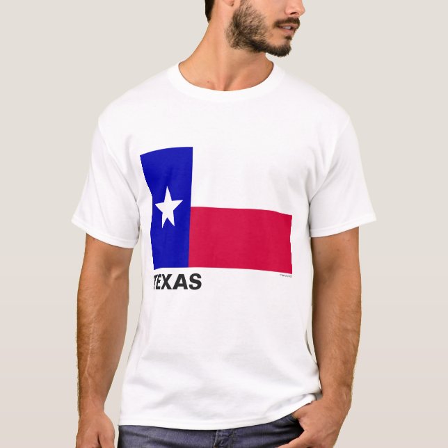 Camiseta Bandera del estado de Texas (Anverso)