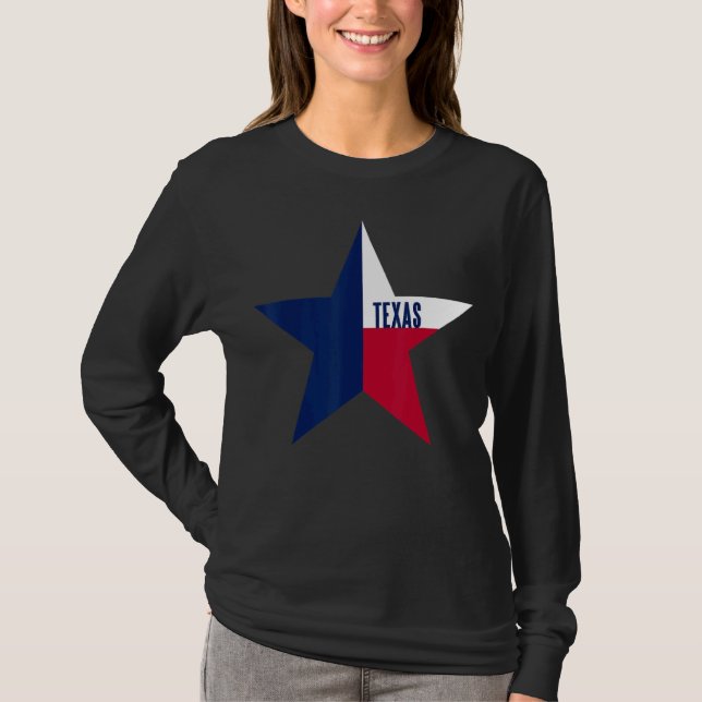 Camiseta Bandera Del Estado De Texas (Anverso)