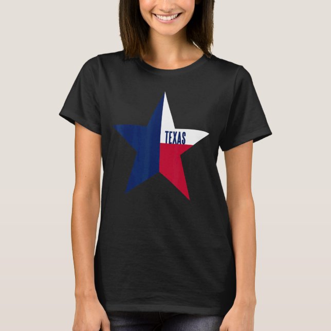Camiseta Bandera Del Estado De Texas (Anverso)