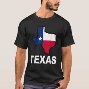 Camiseta Bandera del Estado de Texas Estados Unidos de Amér