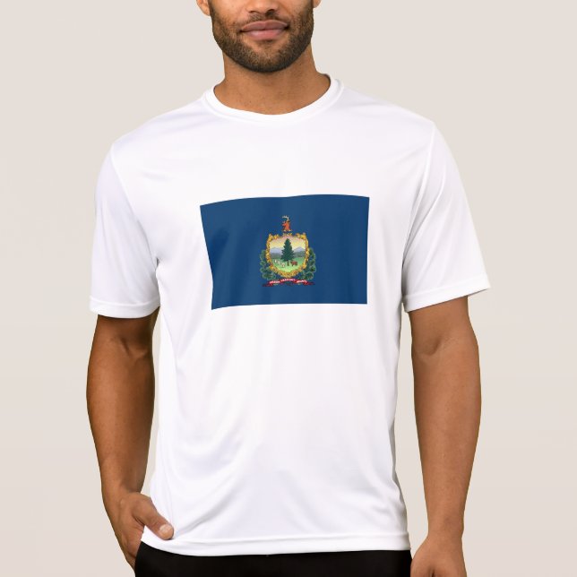 Camiseta Bandera del Estado de Vermont (Anverso)