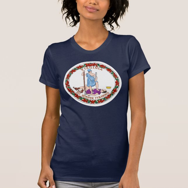 Camiseta Bandera del estado de Virginia (Anverso)