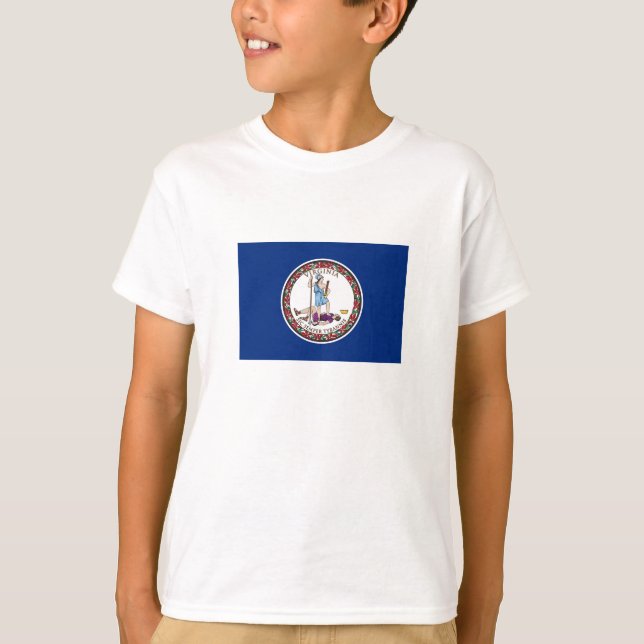 Camiseta Bandera del Estado de Virginia (Anverso)
