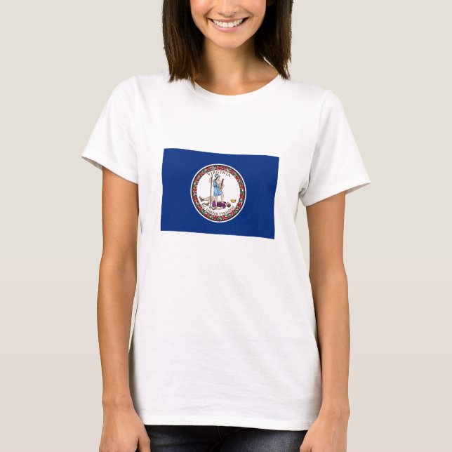 Camiseta Bandera del Estado de Virginia (Anverso)